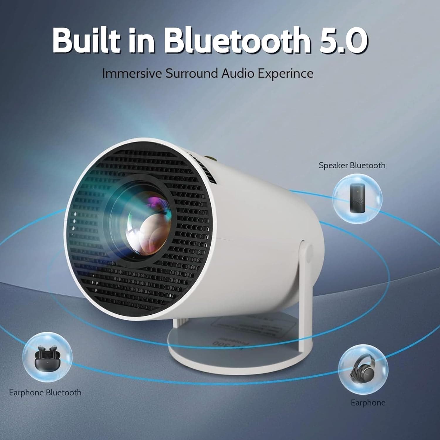 Portable Smart Mini Projector 4K Support 4