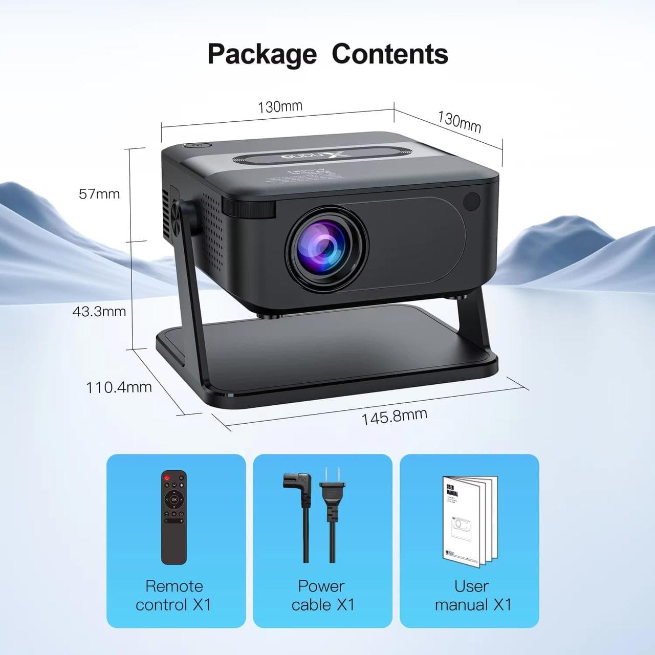 Xnano Smart Projector with Google TV 3